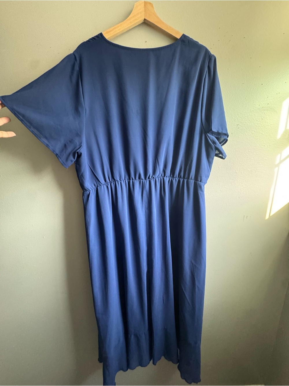 BloomChic Blue Ruffle High-Low Dress - Picture 10 of 10
